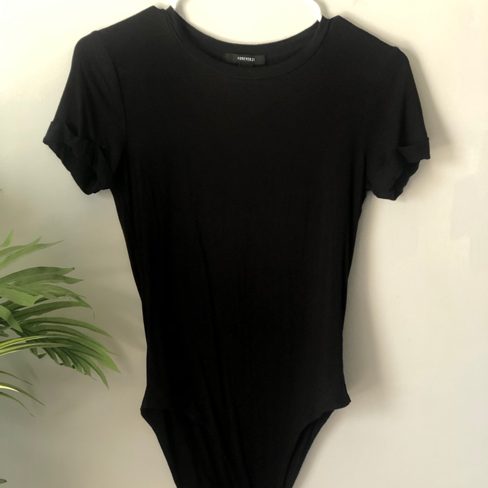 Forever 21 Black Bodysuit Top